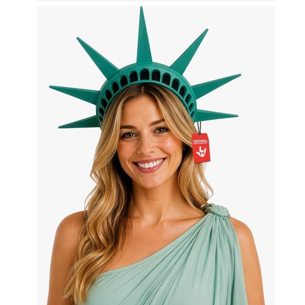 Nicky Bigs Novelties Statue of Liberty Crown Headband coplay rubber adjustable